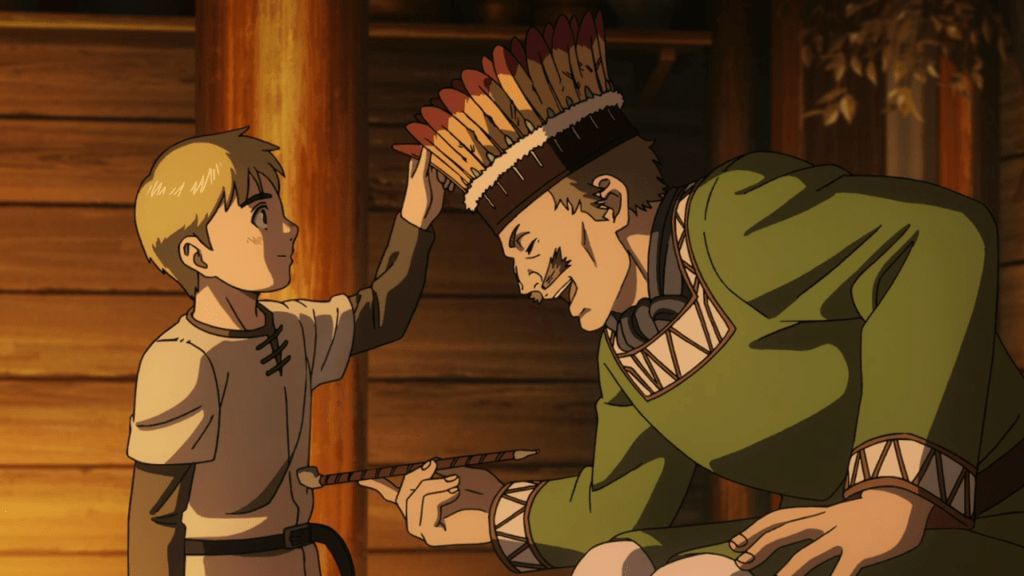 Leif and Thorfinn as seen in the anime (Image via WIT Studio)