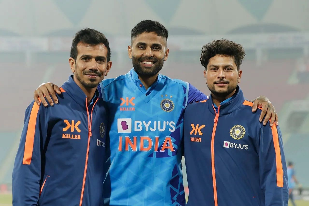 Yuzvendra Chahal (L) and Kuldeep Yadav (R) played together in the second T20I against New Zealand. [P/C: BCCI]