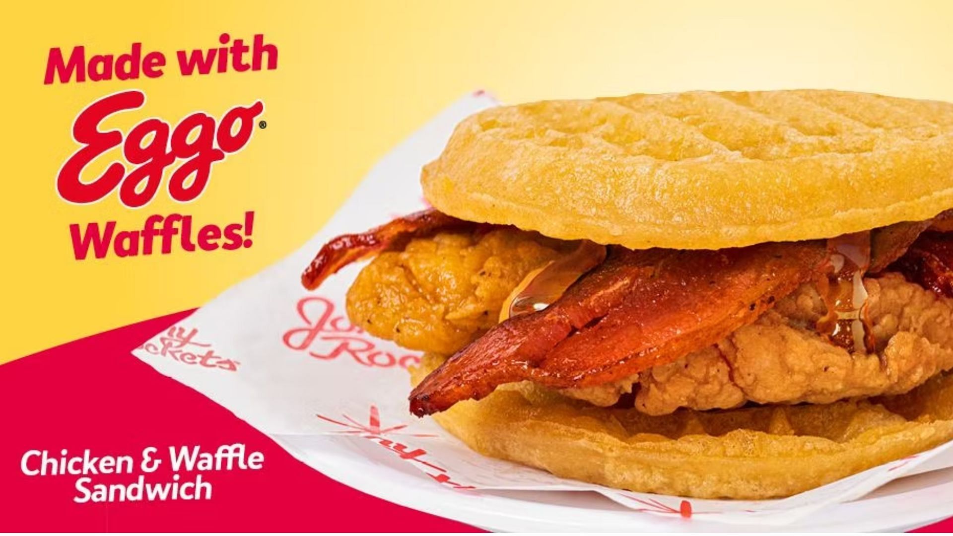 New Eggos Chicken and Waffle Sandwich (Image via Johnny Rockets)