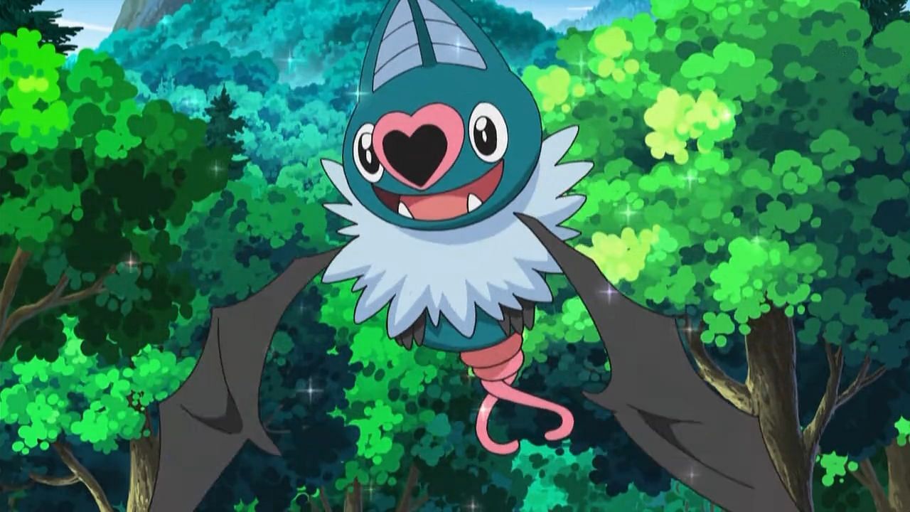 Swoobat as it appears in the anime (Image via The Pokemon Company)