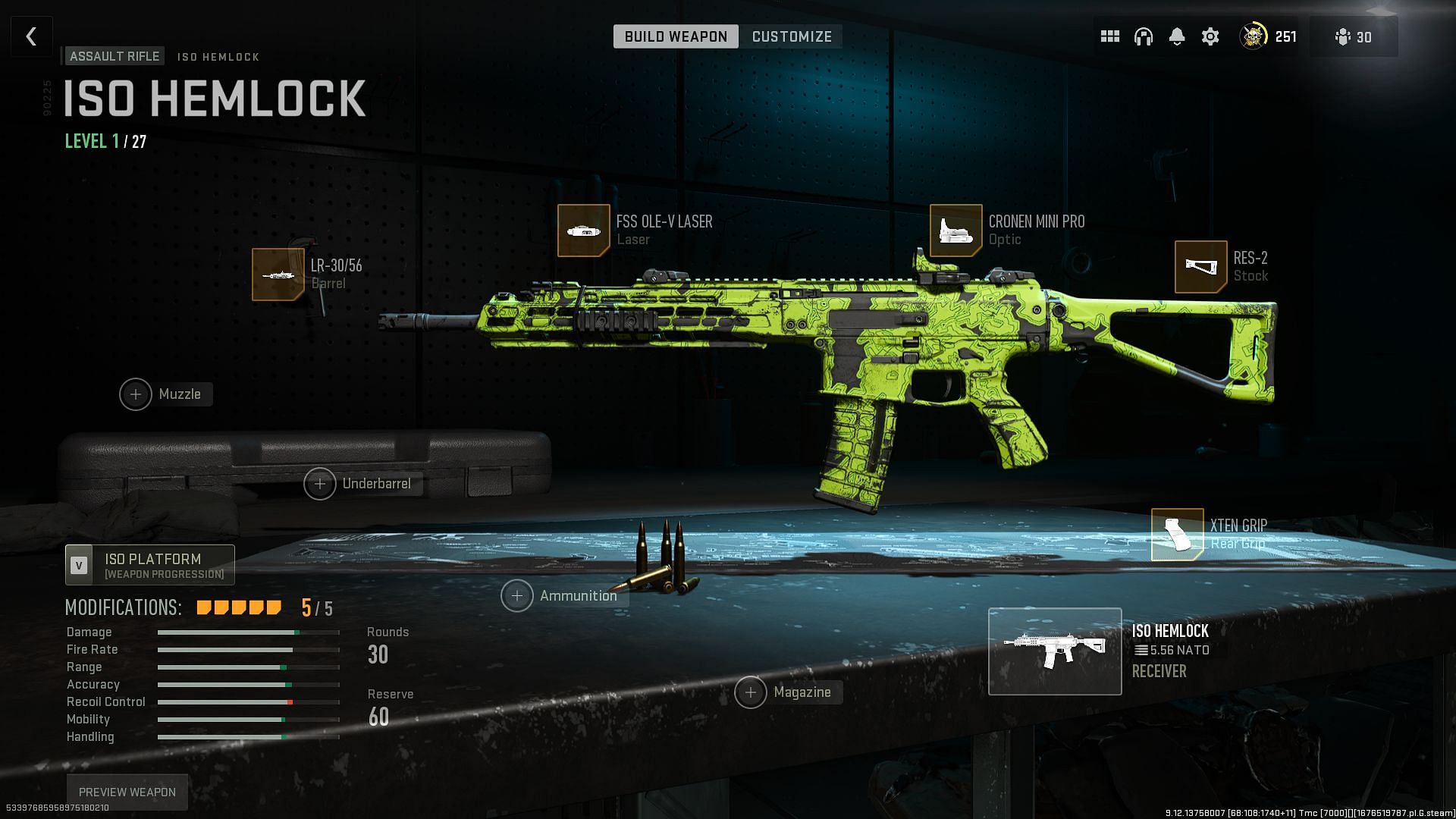 Best attachments for ISO Hemlock (Image via Activision)