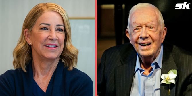 "A stellar human being" - Chris Evert hails former US President Jimmy Carter for returning to philanthropic work just a day after nasty fall at home