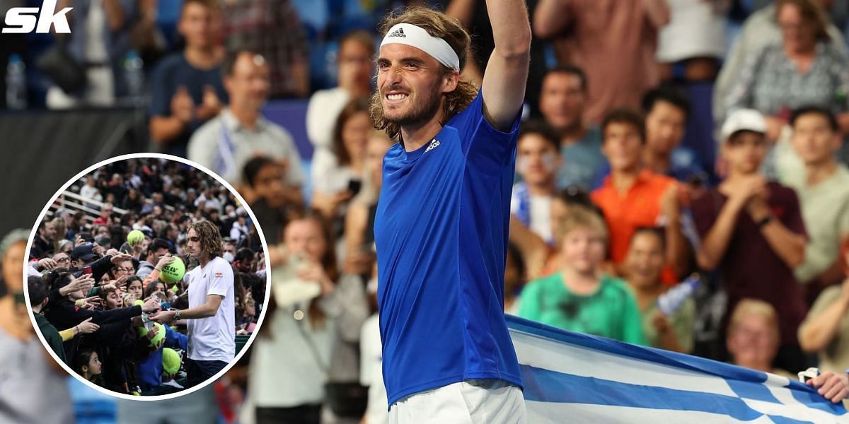 Stefanos Tsitsipas aided team Greece to victory at the Davis Cup against Ecuador