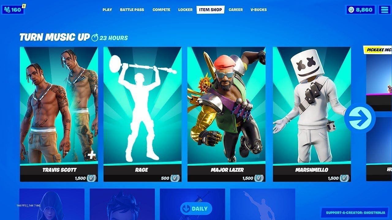 Epic Games has released many different types of cosmetic items to Fortnite (Image via Epic Games)