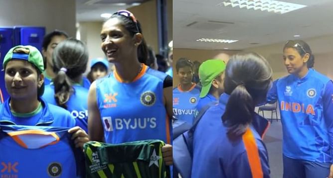 T20 वर्ल्ड कप मैच के बाद भारत और पाकिस्तान के खिलाड़ियों ने की आपस में ढेर सारी मस्ती, PCB ने साझा किया खास वीडियो
