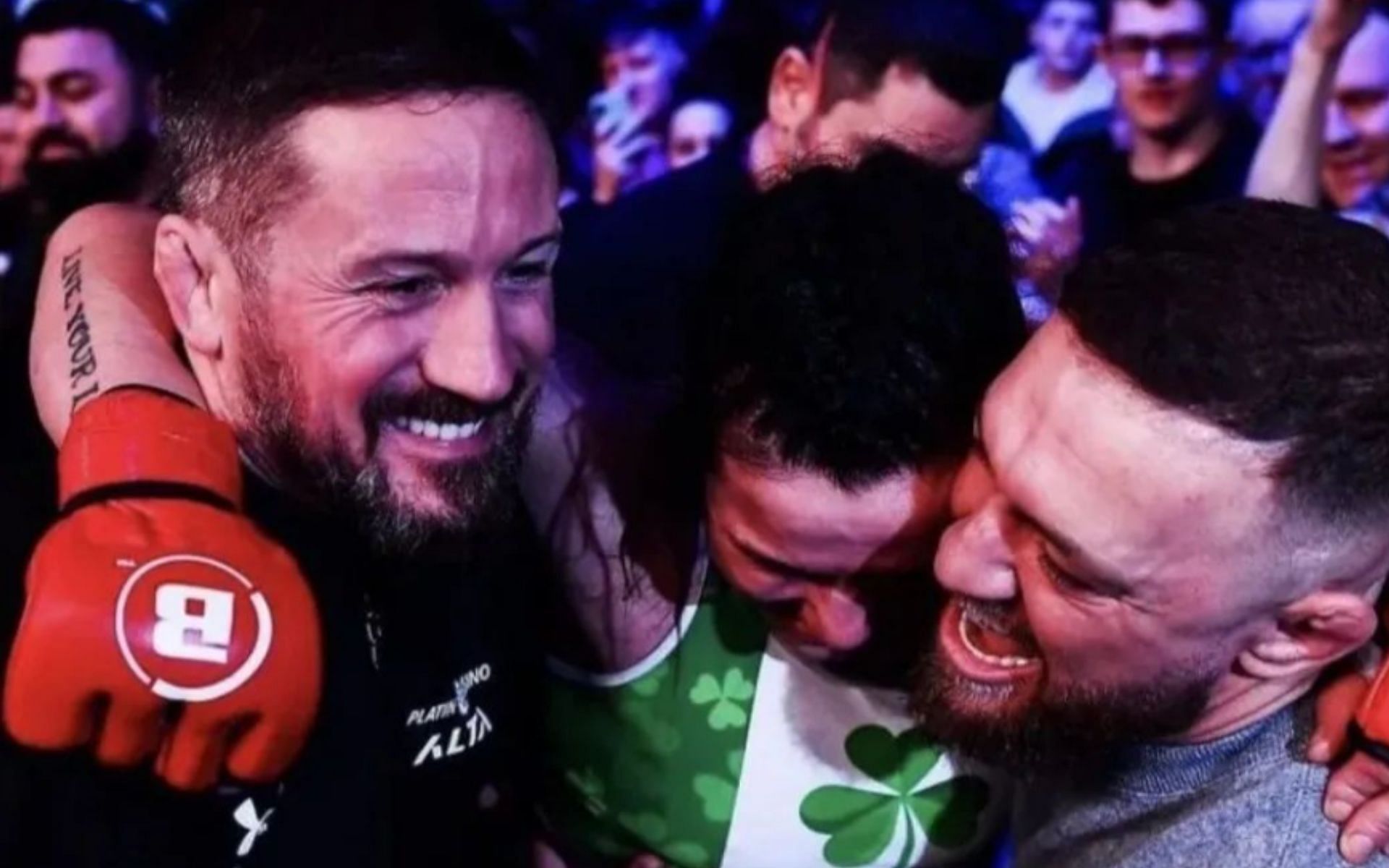 John Kavanagh (left), Sinead Kavanagh (centre), Conor McGregor (right) [Image courtesy of @sineadkavanaghko on Instagram]