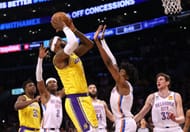 LeBron James broke Abdul-Jabbar's scoring record on Tuesday. (Image via Getty Images)