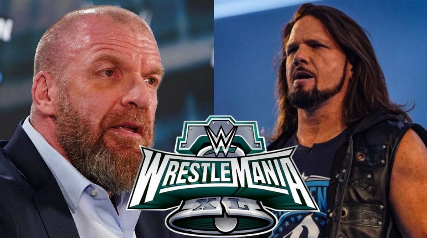 Triple H (left) and AJ Styles (right)