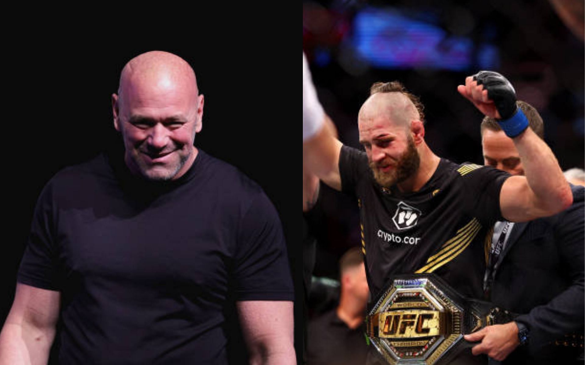 Dana White (left); Jiri Prochazka (right)