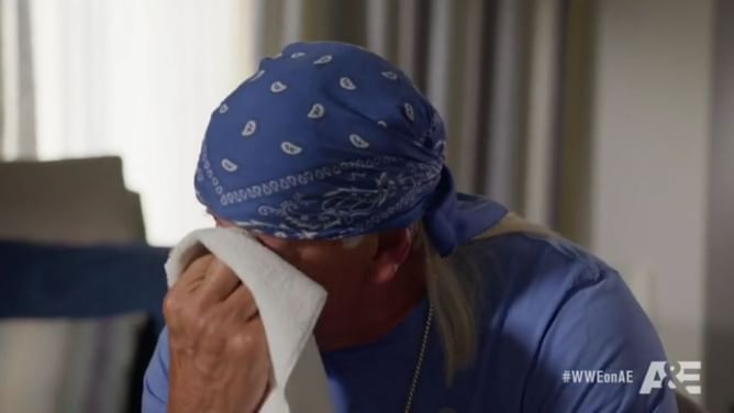 Hulk Hogan gets emotional discussing his former WWE opponent