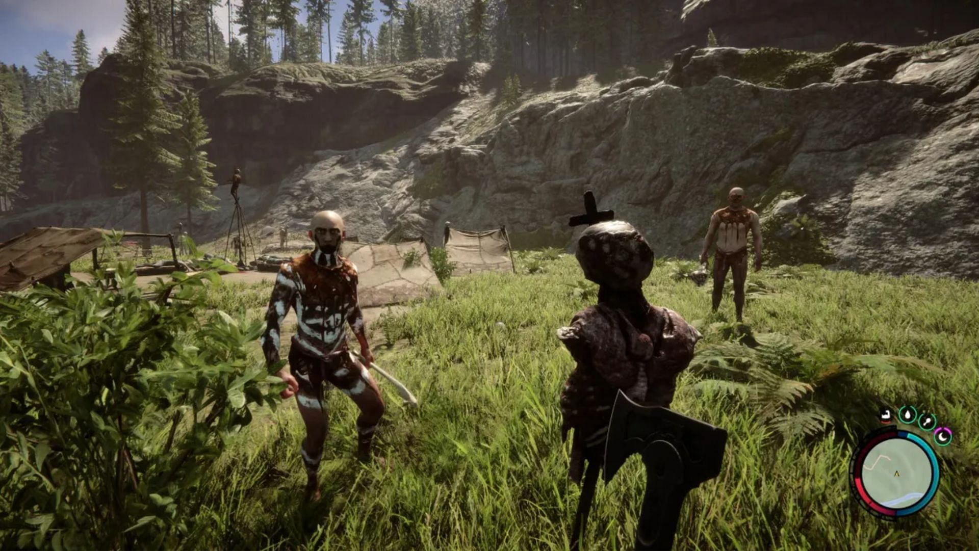 Sons of the Forest allows you to take different routes for your survival on the island (Image via Steam)