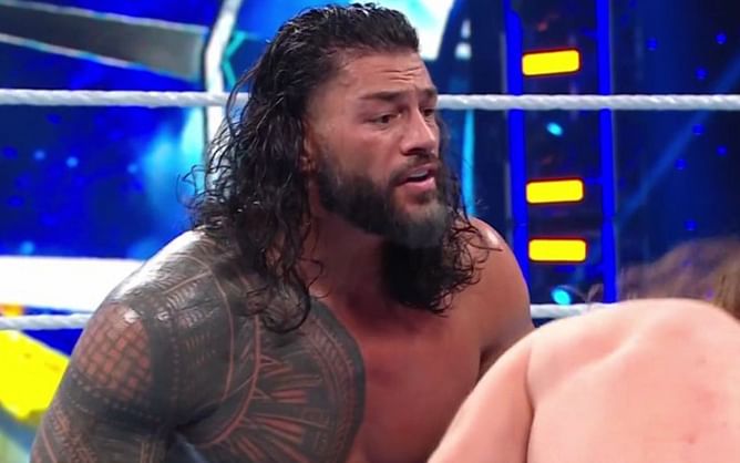 Previously "banned" superstar makes surprise appearance in Elimination Chamber and accidentally helps Roman Reigns