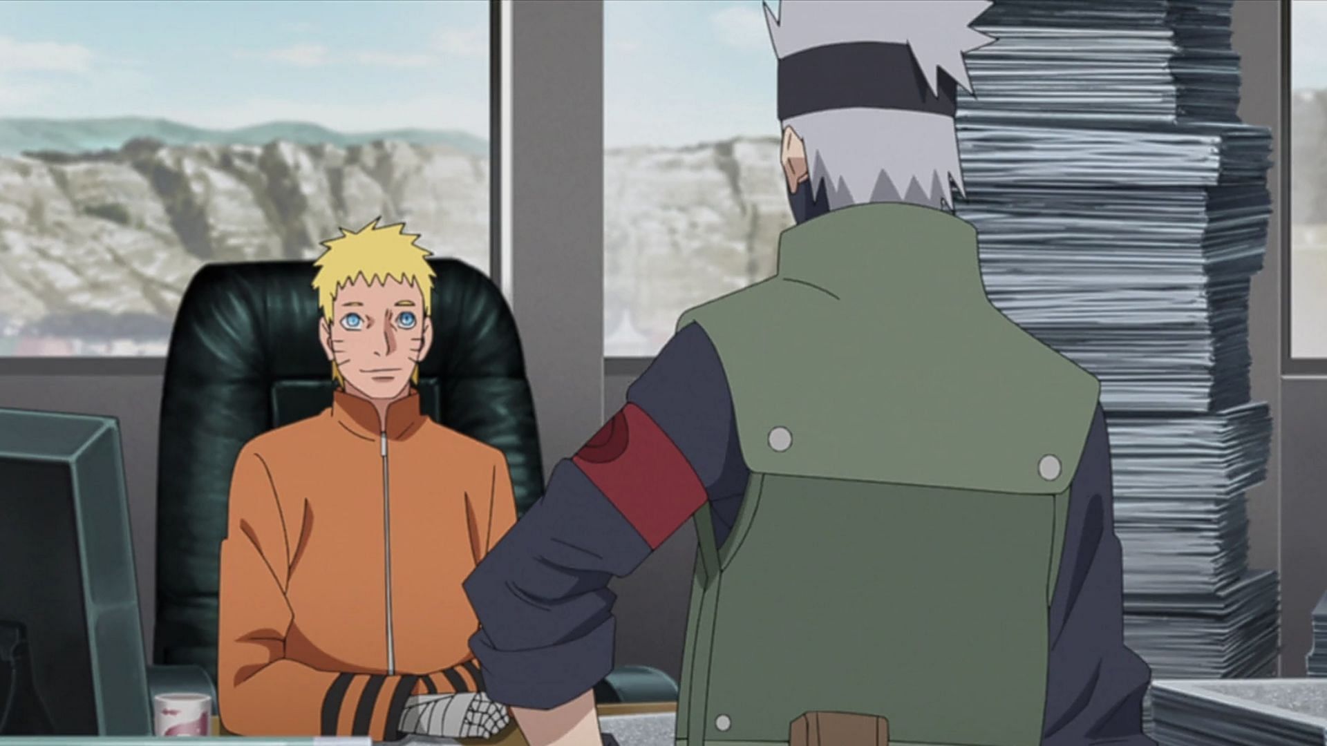 Naruto and Kakashi as seen in Boruto episode 286 (Image via Studio Pierrot)