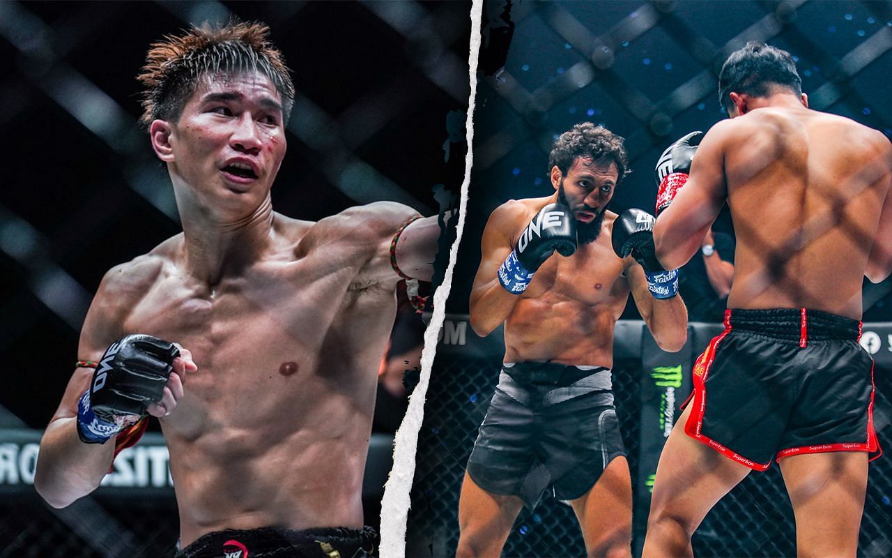 [Photo Credit: ONE Championship]  Tawanchai PK.Saenchai, Chingiz Allazov, Superbon Singha Mawynn