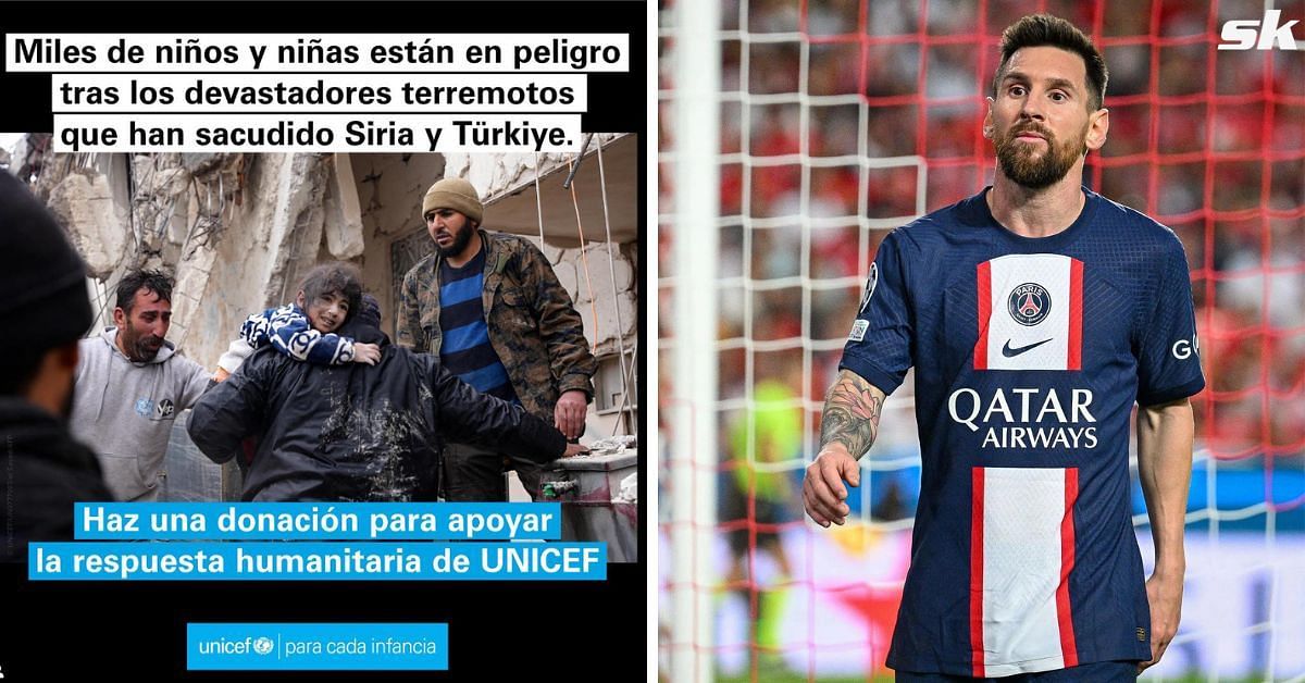 PSG superstar Lionel Messi is keen to help Turkey and Syria
