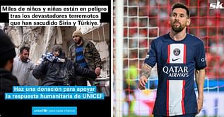 "These are very sad days" - PSG superstar Lionel Messi addresses tragedies in Turkey and Syria as UNICEF ambassador