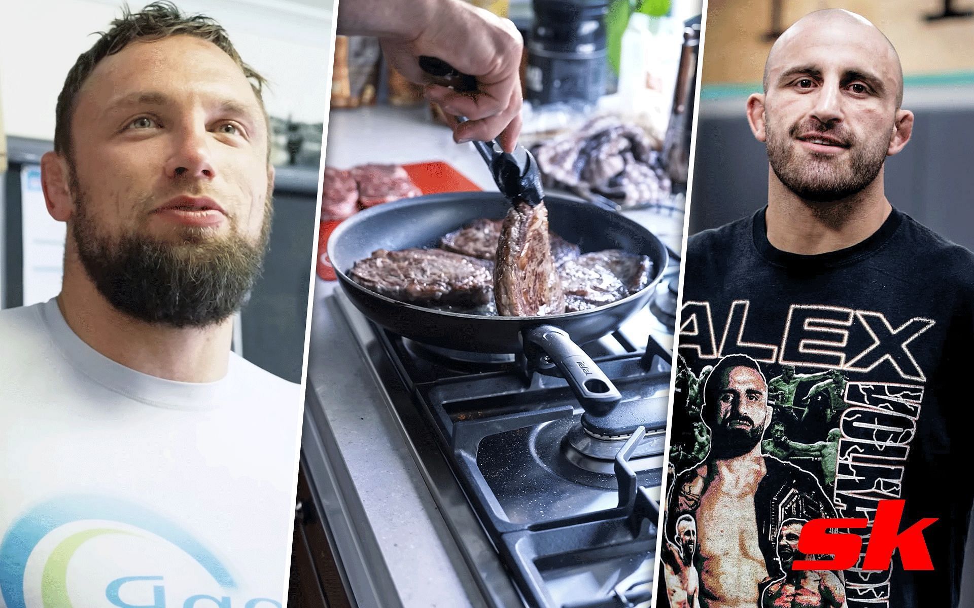 Craig Jones (left) and Alexander Volkanovski (right). [Images courtesy: left and center images from YouTube Alexander Volkanovski and right image from Instagram @alexvolkanovski]