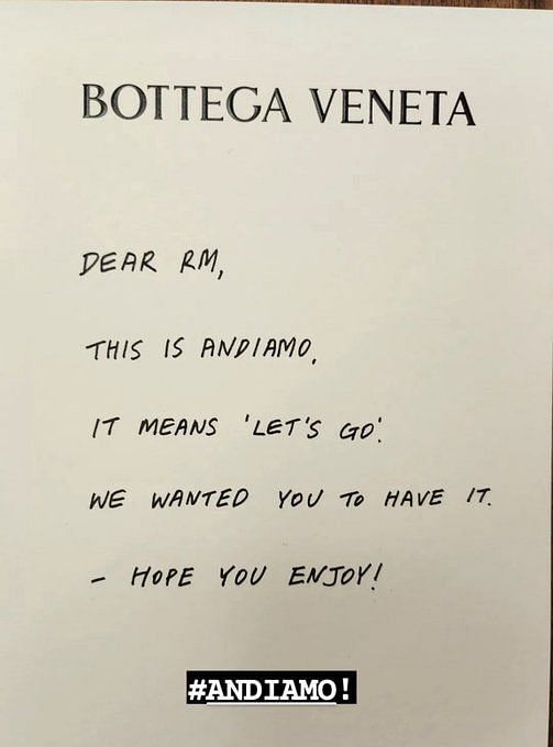 Throwback to When BTS' RM Was the Star of Night at Bottega Veneta Show at  Milan Fashion Week - News18