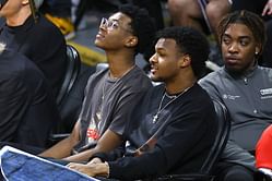 Were LeBron James' kids really wearing Michael Jordan shoes on father's record-breaking night? Fans spark hilarious reactions