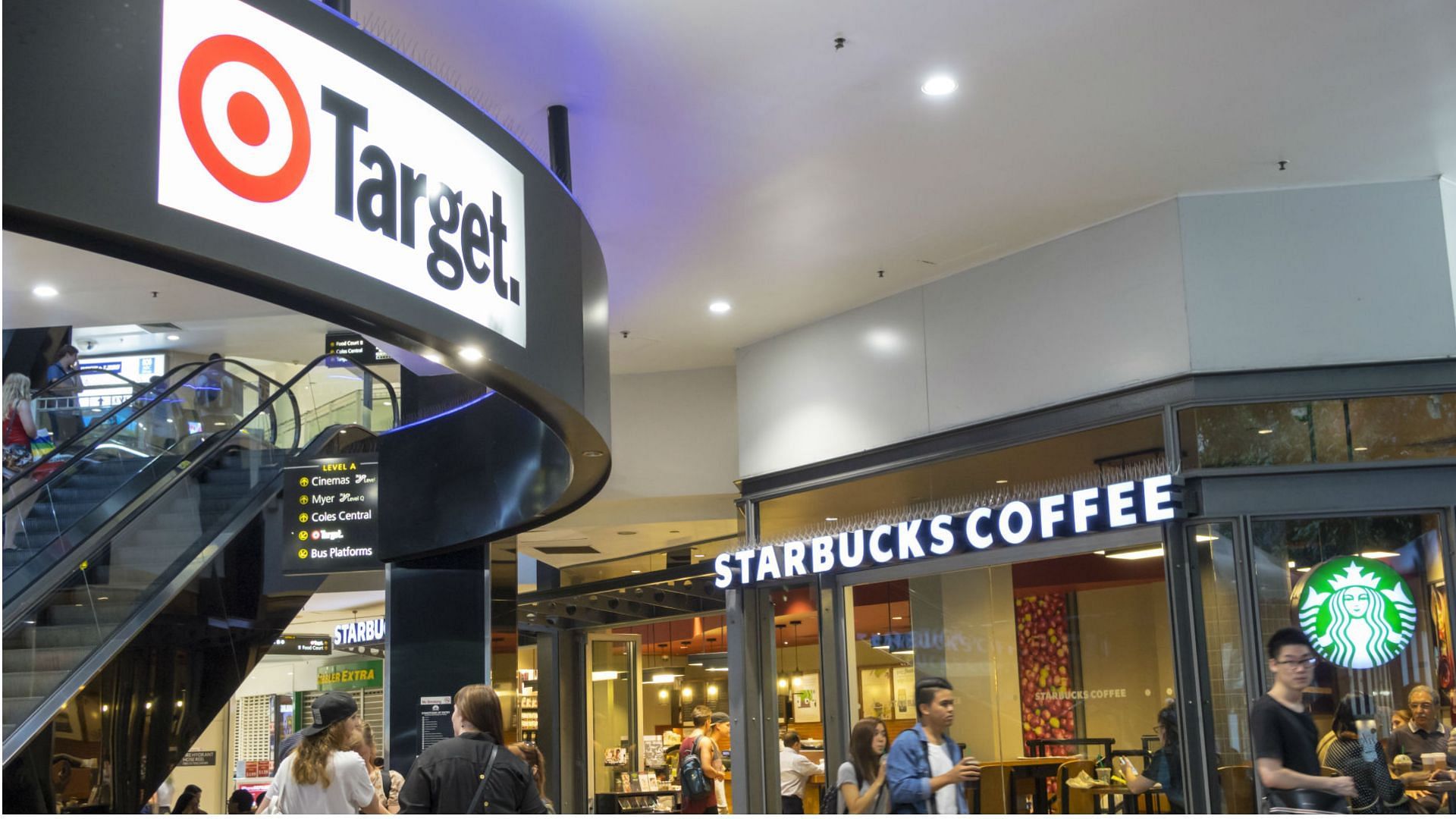 a Stārbucks store in a Target location (Image via Jeff Greenberg/Universal Images Group/Getty Images)