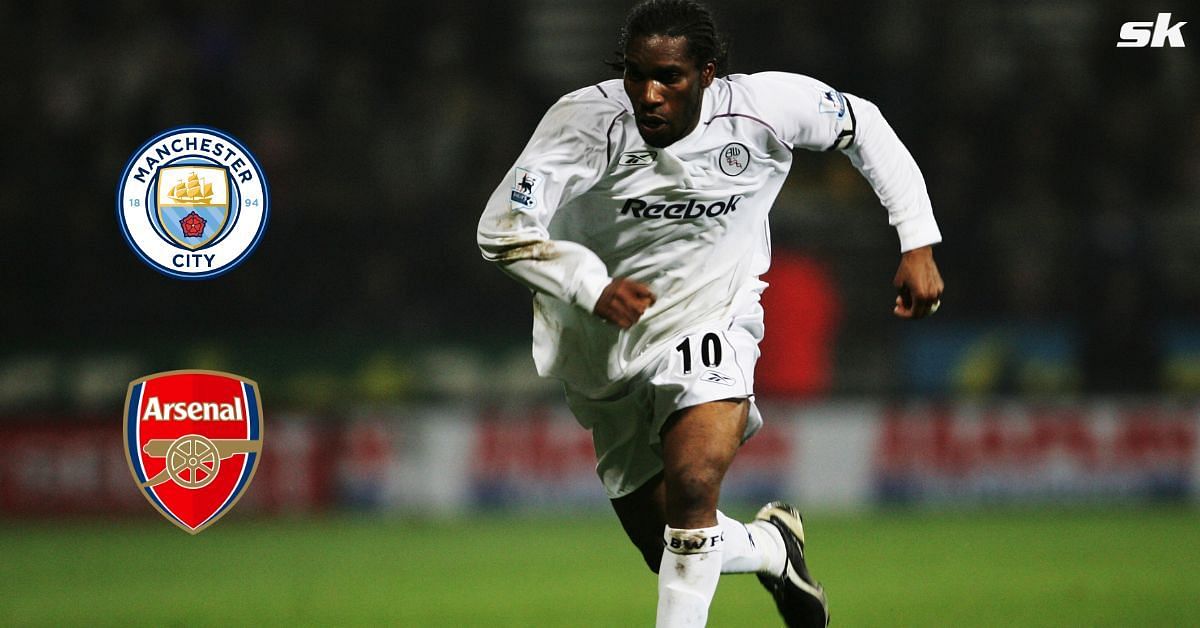 Jay-Jay Okocha expects Arsenal to beat Manchester City to the Premier League title.