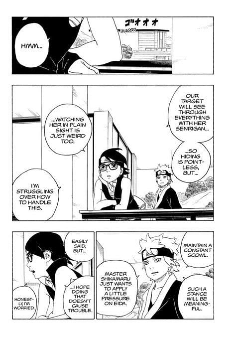 Boruto Chapter 78 Spoilers See Boruto Protecting Sarada From Kawaki 2707