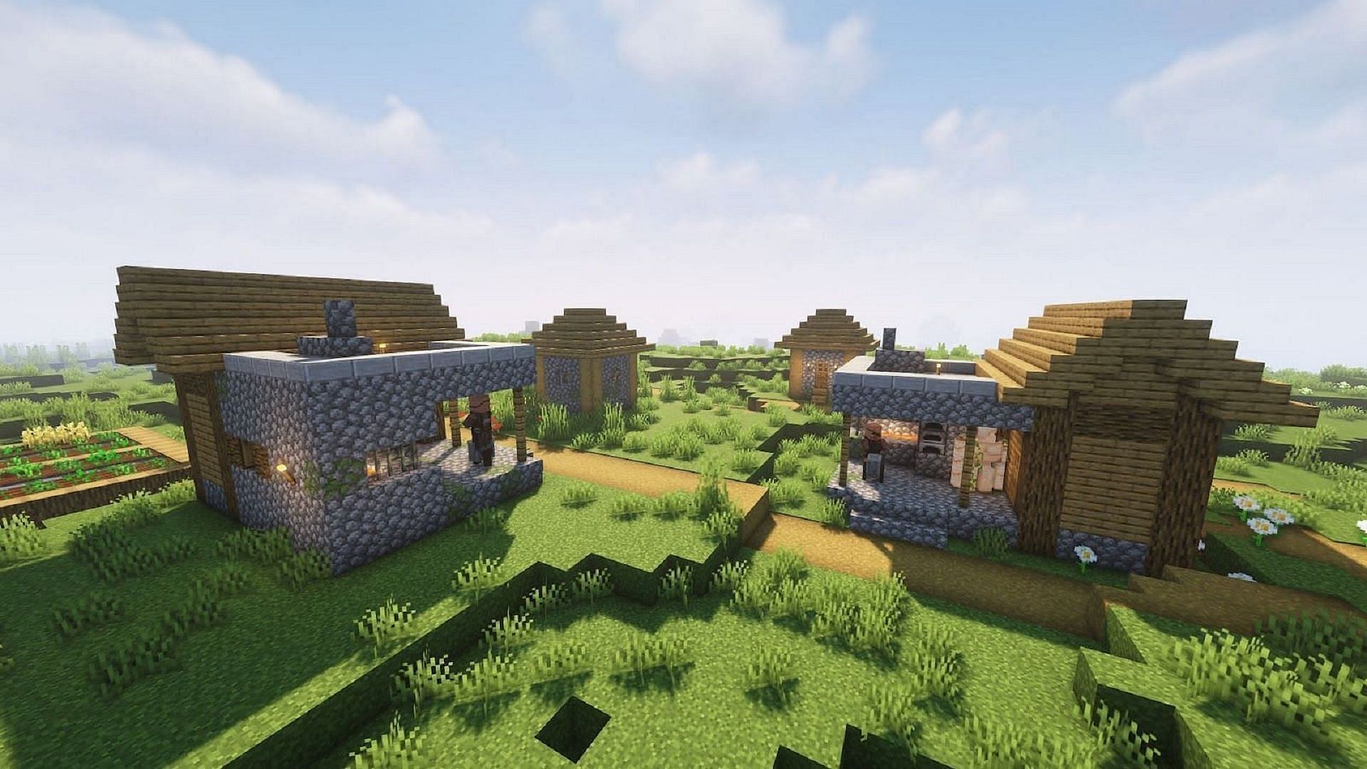 Villages are some of the most beloved Minecraft structures in the game (Image via Mojang)