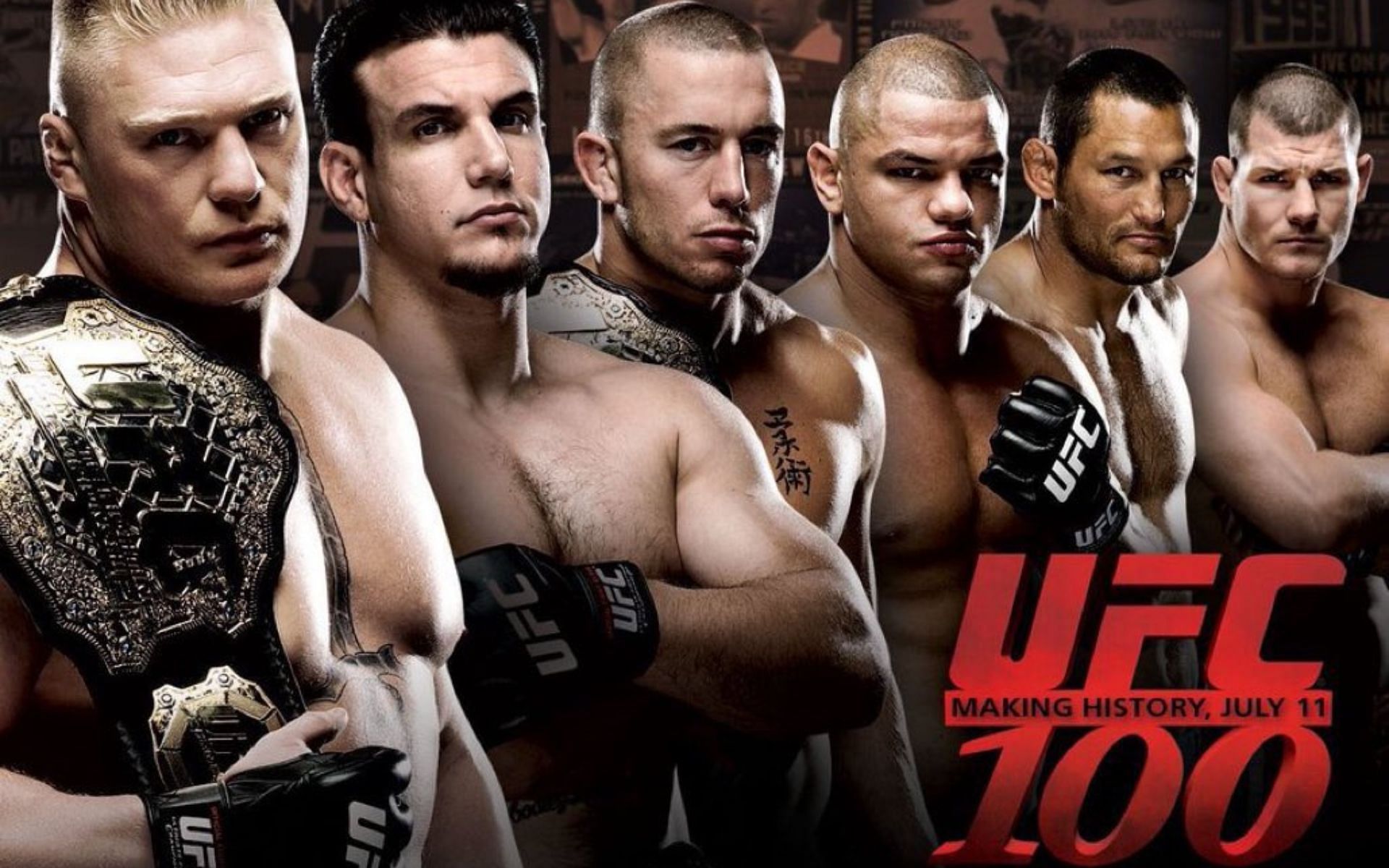 UFC 100 poster [Image courtesy: @MMAHistoryToday (Twitter)]