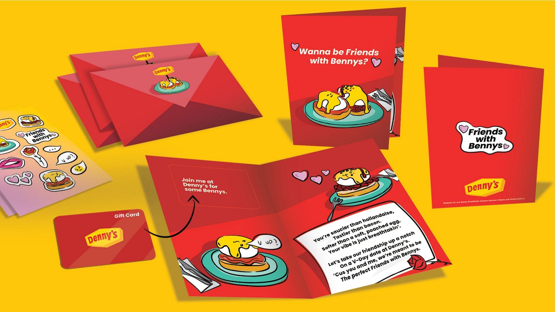 Denny&rsquo;s Dinner offers a limited-edition &lsquo;&lsquo;Friends with Benny&rsquo;s&rsquo;&rsquo; card to the first 500 customers (Image via Denny&rsquo;s Dinner)