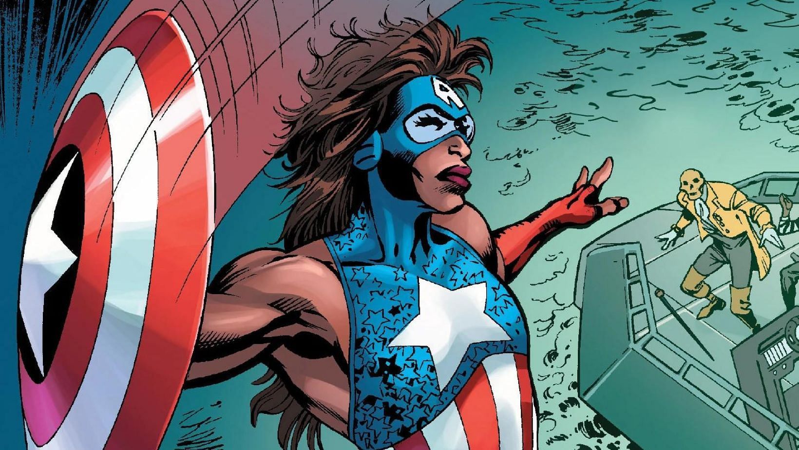 Daughter of Luke Cage and Jessica Jones who becomes Captain America in an alternate future. (Image via Marvel Comics)