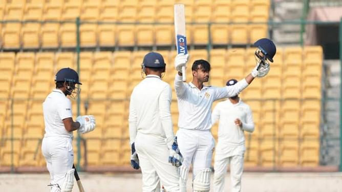 Ranji Trophy 2022-23 semi-finals Day 2: Mayank Agarwal hits 249 as Karnataka post 407 against Saurashtra