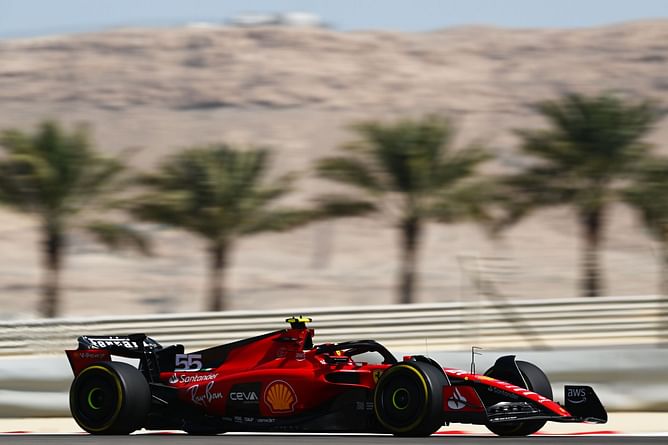 Carlos Sainz leads resurgent Ferrari's charge as Spaniard tops Friday's day 2 of pre-season testing