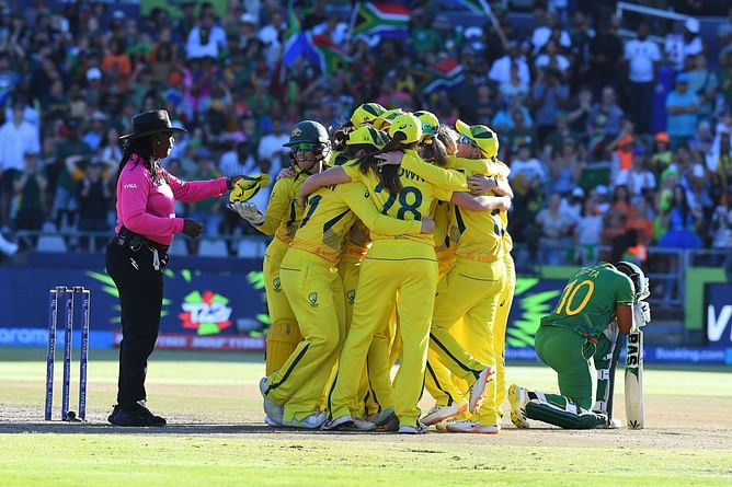 [Watch] Australian players celebrate after winning the ICC Womens T20 World Cup for a record sixth time