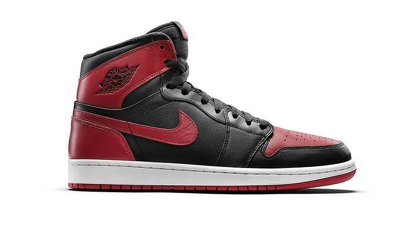 The banned Air Jordan 1 shoes of Michael Jordan