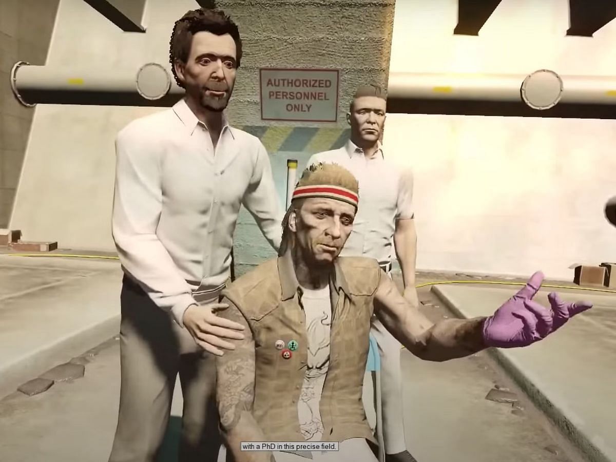 Dr. Isiah Friedlander as seen in the Last Dose mission cutscenes (Image via YouTube/Lucas7yoshi)