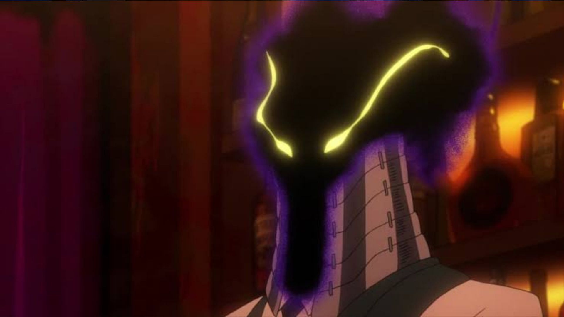 Kurogiri in the anime after his tragic and horrifying transformation (Image via Studio Bones)
