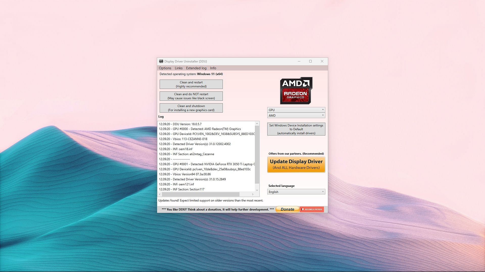 Display driver uninstaller amd hot sale