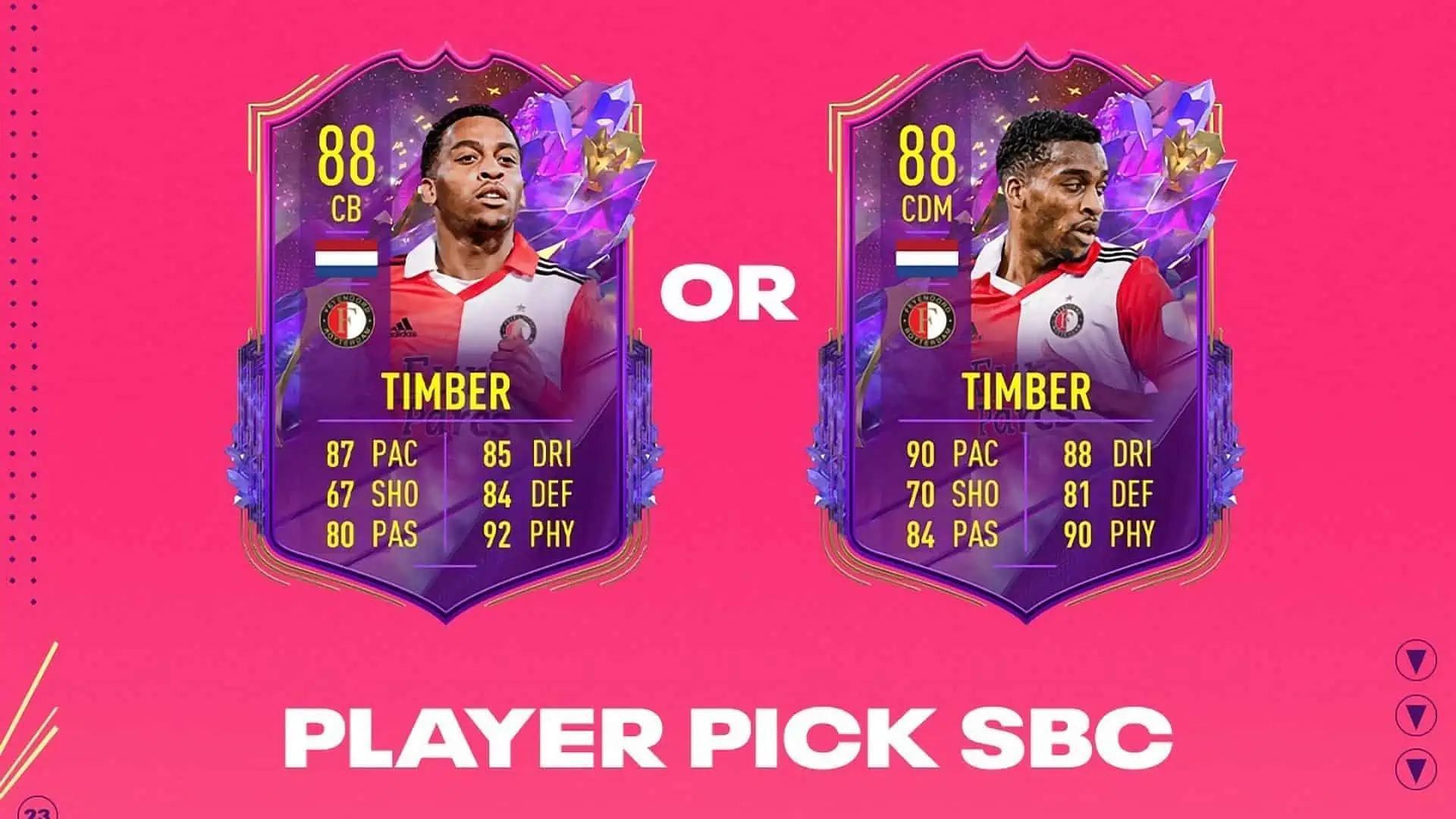 The Quinten Timber Player Pick SBC in FIFA 23 will be live for a week (Image via EA Sports)