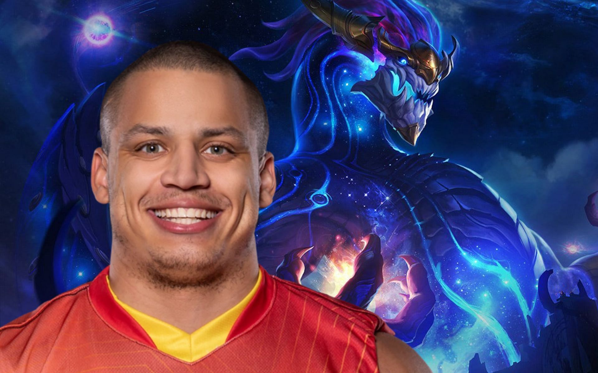 Tyler1 comments on the Aurelion Sol rework and mages having &quot;4,000&quot; HP in League of Legends (Image via Sportskeeda)