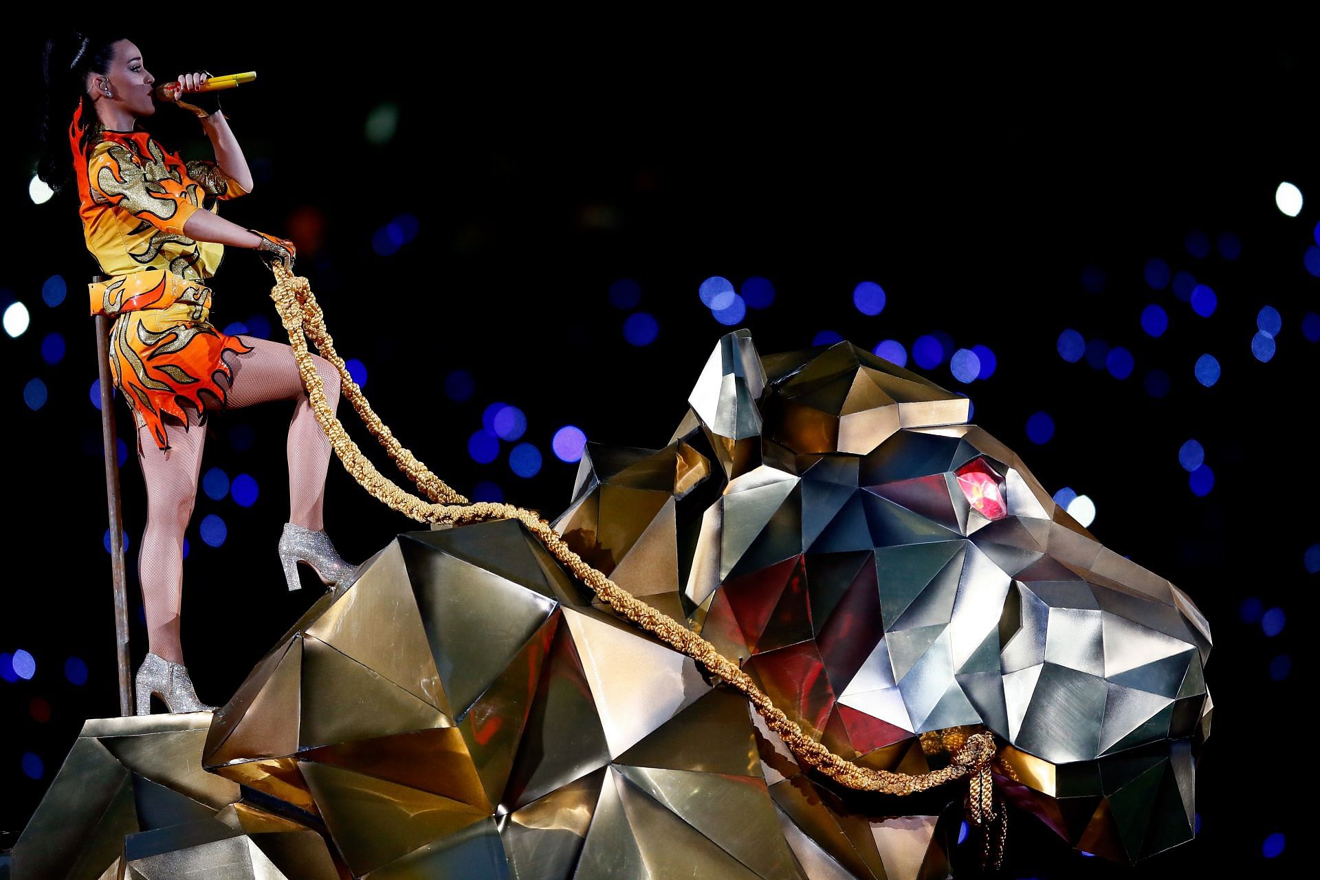 Katy Perry at the Pepsi Super Bowl XLIX Halftime Show
