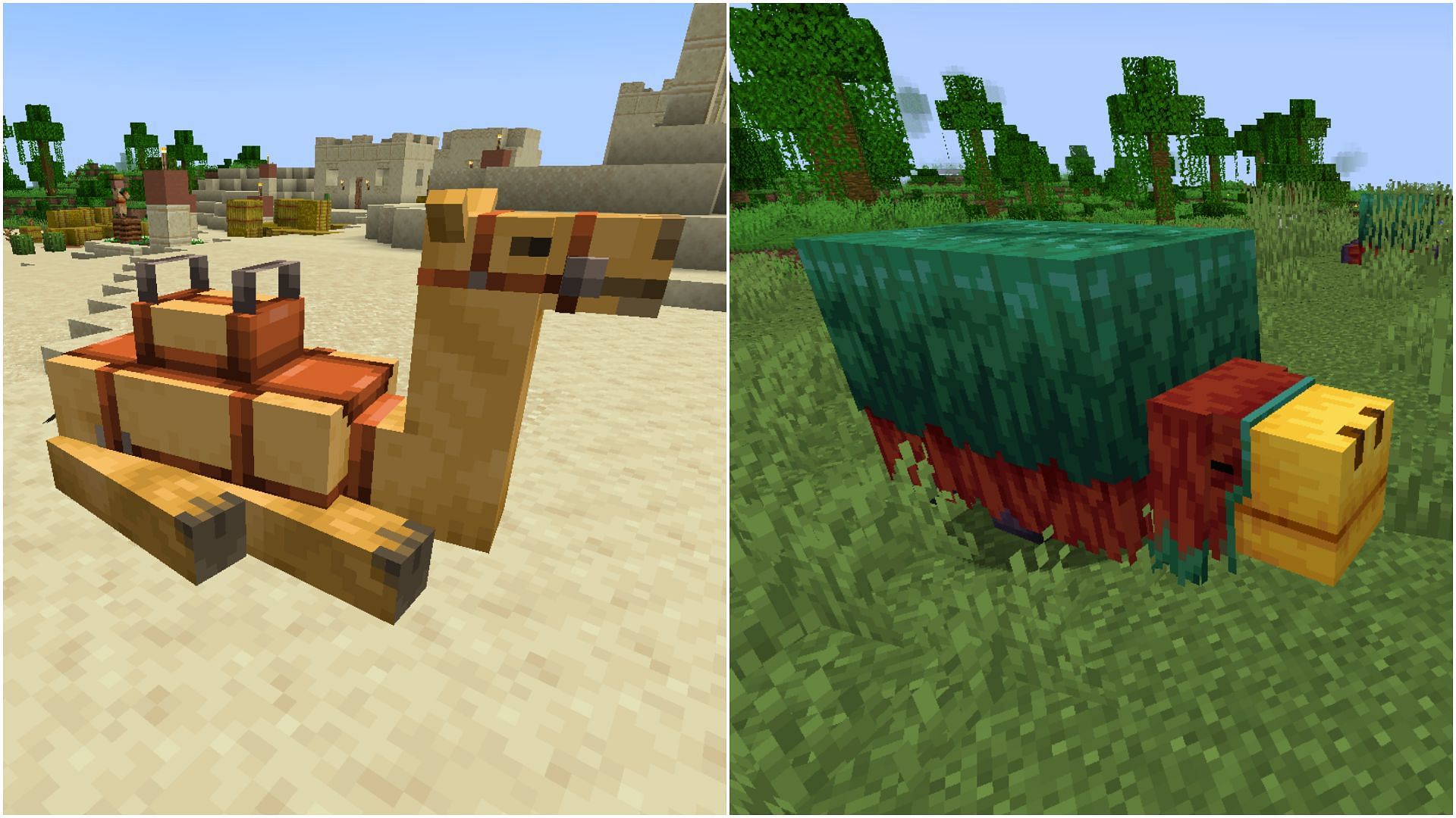 Camel and Sniffer are the only two mobs coming with Minecraft 1.20 update (Image via Sportskeeda)