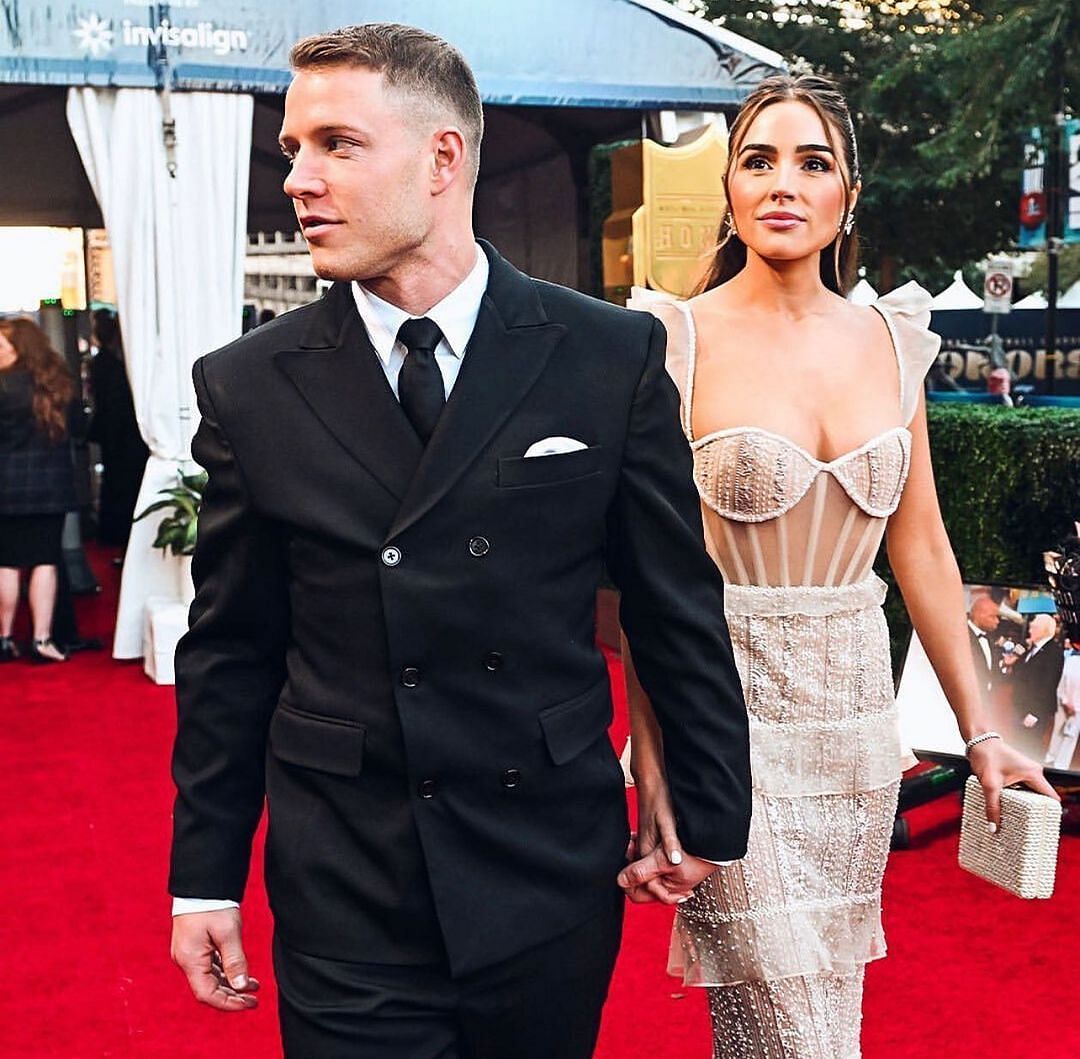 McCaffrey on the red carpet at NFL Honors. Photo via Christian McCaffrey/ Instagram