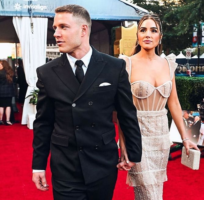 In Photos: Christian McCaffrey shares intimate moments with GF Olivia Culpo during NFL Honors ceremony