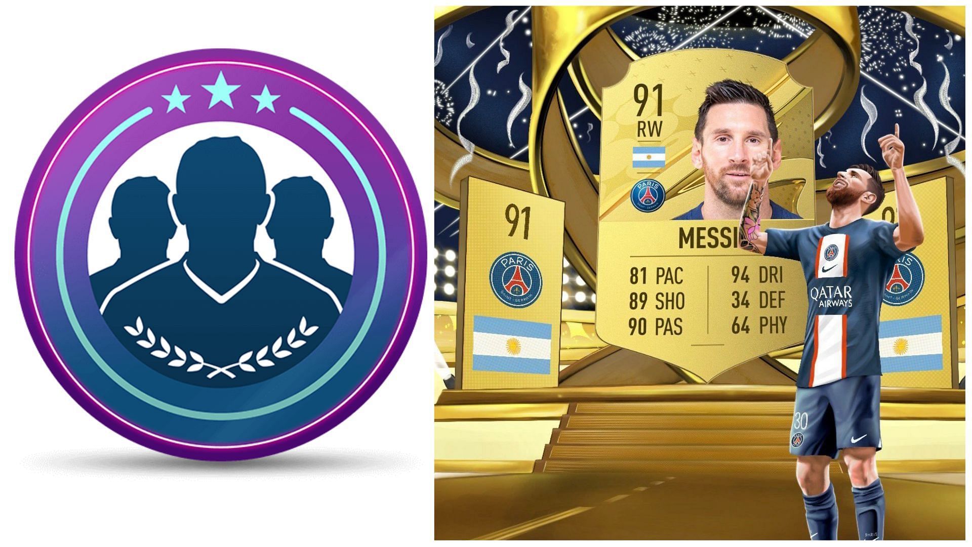 High-rated cards are required for SBCs in FIFA 23 (Images via EA Sports)