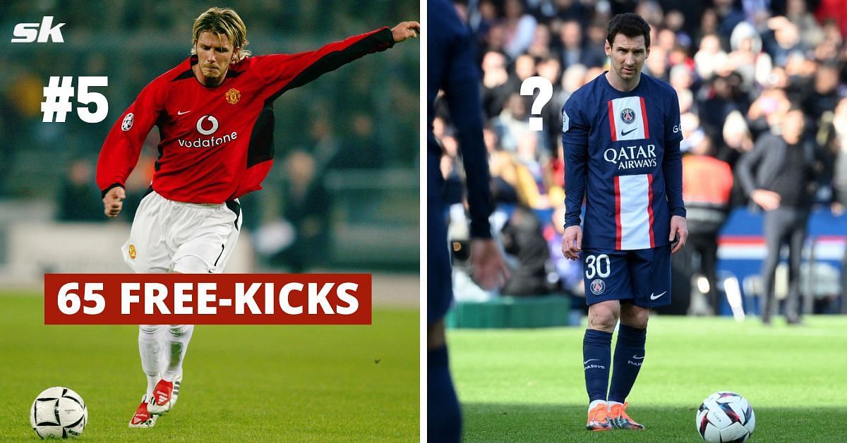 David Beckham (left) and Lionel Messi (right)