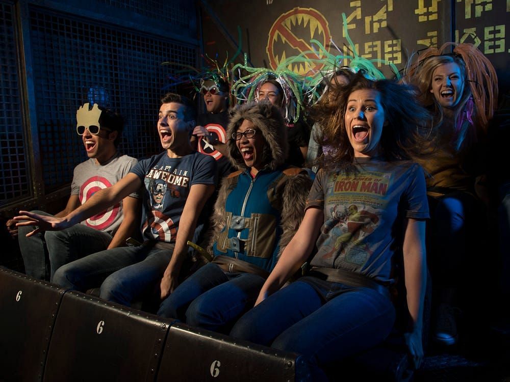 Disney&#039;s stock photo of riders (Image via Scott Brinegar/Disneyland Resort)