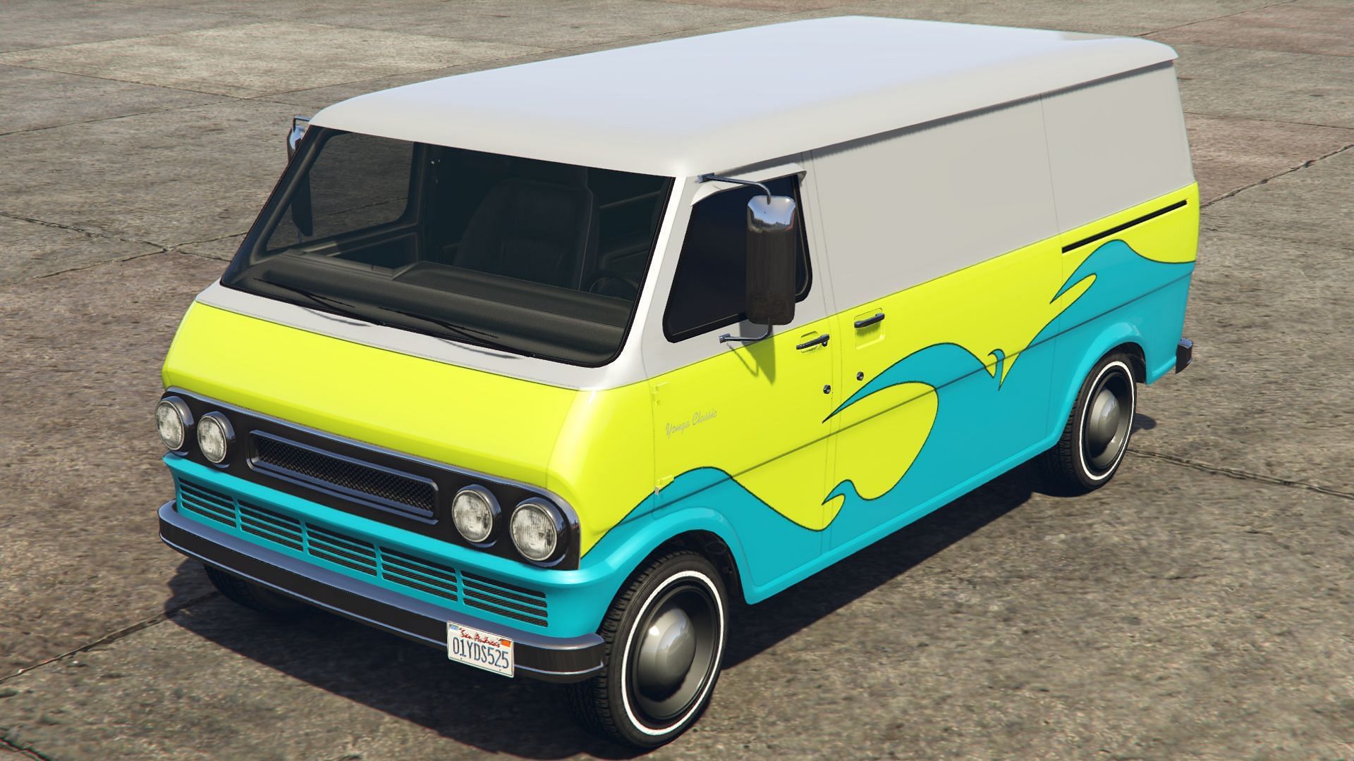 The bottom half comes from a livery, but you can still recolor the top half if you&#039;d like (Image via Rockstar Games)