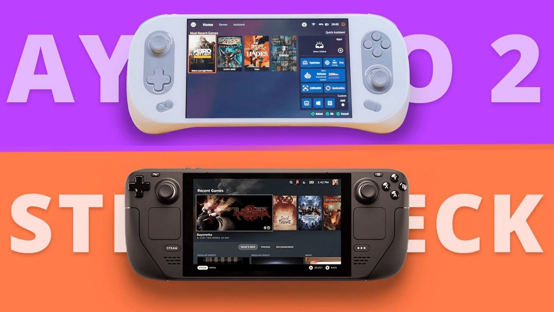 Aya Neo 2 vs Steam Deck: Which will be the better choice for handheld gaming in 2023? (Image via Youtube @Techfluencer)