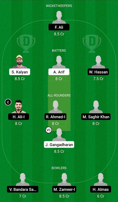 AJH vs SVD Dream11 Prediction Team Today, Head-to-Head League