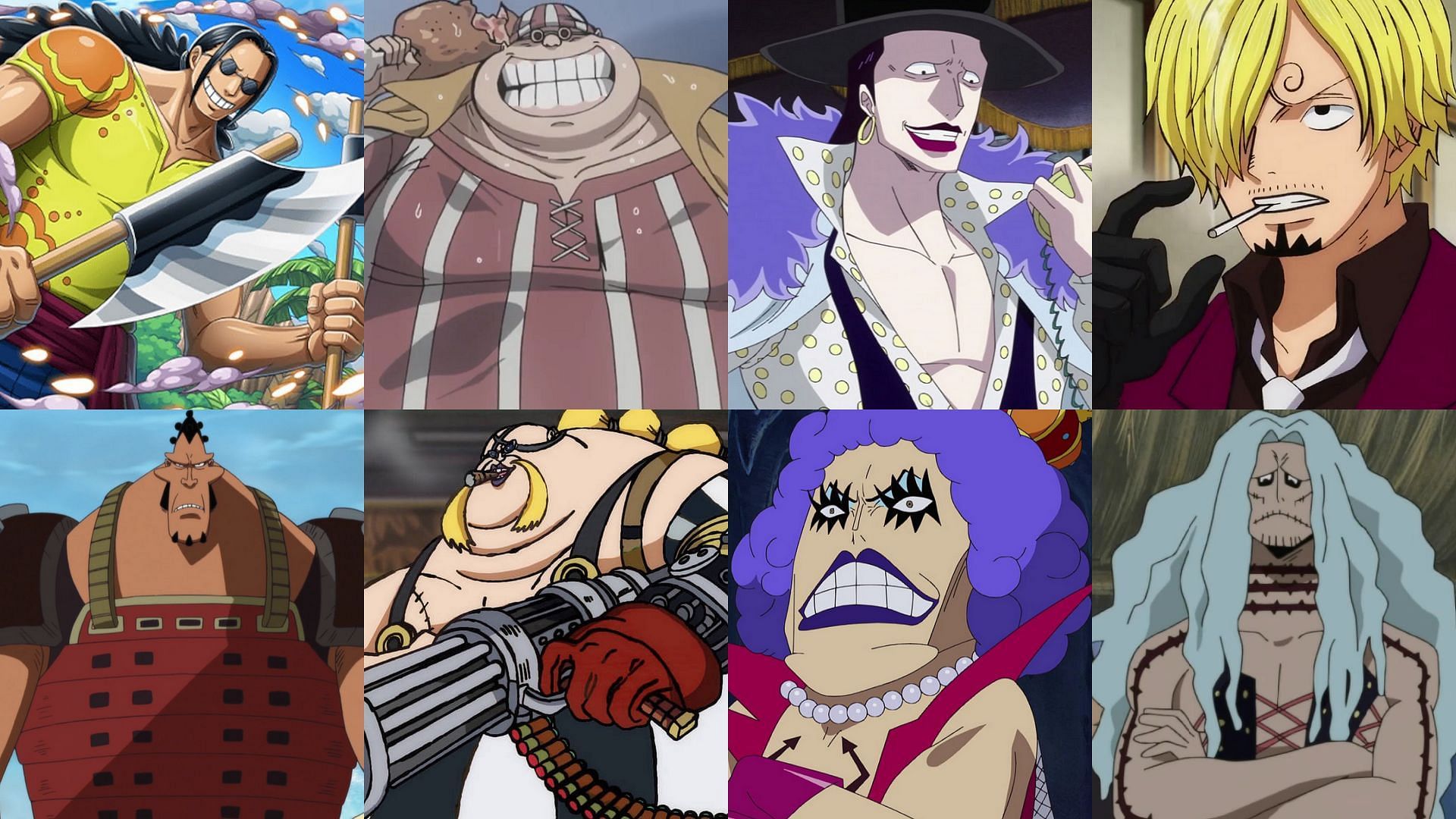 The left-hand men are the third strongest members within any group (Image via Toei Animation, One Piece)
